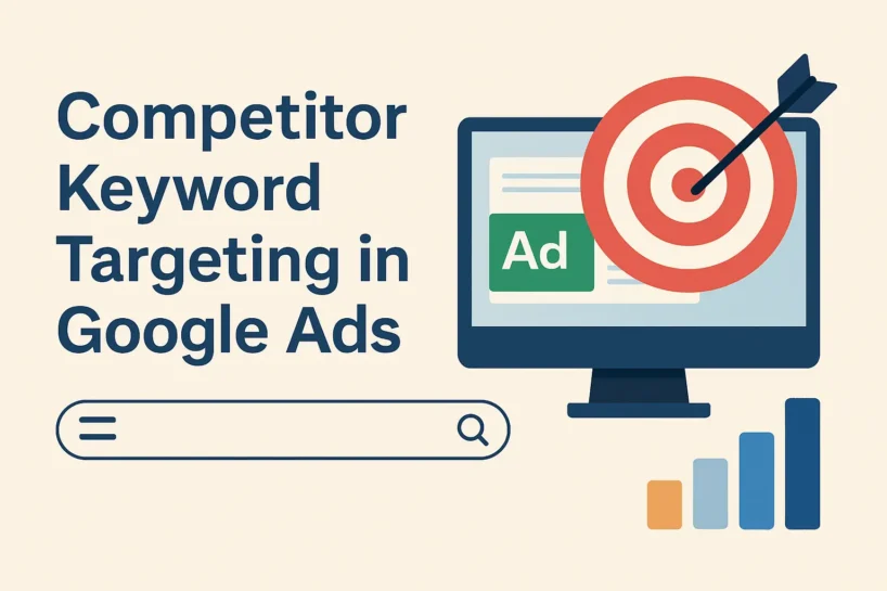 Dashboard view of a Google Ads account with search term strategy for new brands in Turkey